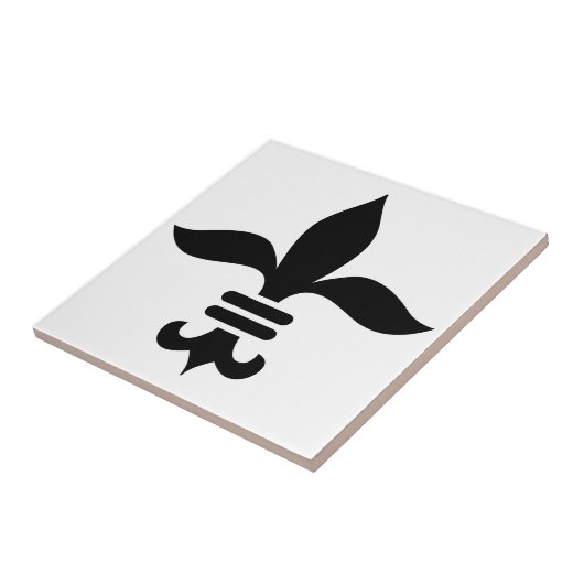 Fleur-de-Lis Tegeltje (Zijkant)