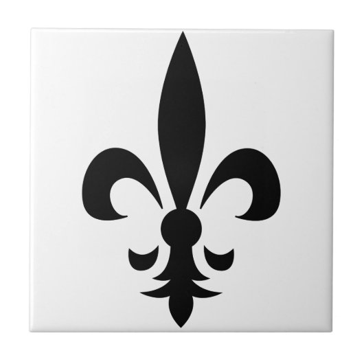 Fleur-de-Lis Tegeltje (Voorkant)