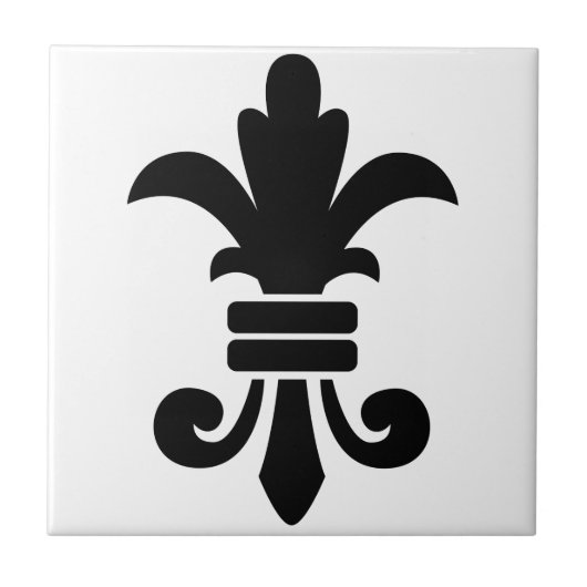 Fleur-de-Lis Tegeltje (Voorkant)