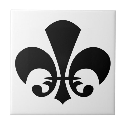 Fleur-de-Lis Tegeltje (Voorkant)