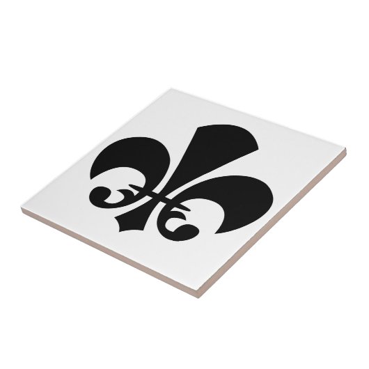 Fleur-de-Lis Tegeltje (Zijkant)