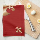 Fleur de lis theedoek (Quarter Fold)