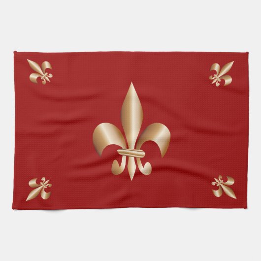 Fleur de lis theedoek (Horizontaal)
