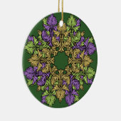 Fleur de lis Three Keramisch Ornament (Rechts)