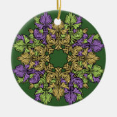 Fleur de lis Three Keramisch Ornament (Voorkant)