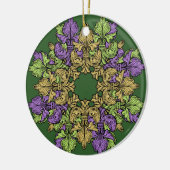 Fleur de lis Three Keramisch Ornament (Links)