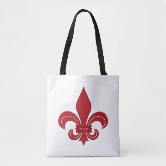 Fleur de Lis Tote Bag (Voorkant)