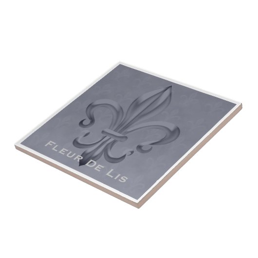 Fleur De Lis Traditionele Tile Tegeltje (Zijkant)