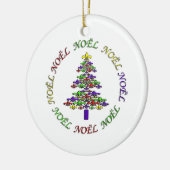 Fleur de Lis Tree Noel kerstversiering Keramisch Ornament (Links)