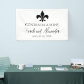 Fleur de Lis Trouwfeest Banner Op Maat (Beurs)