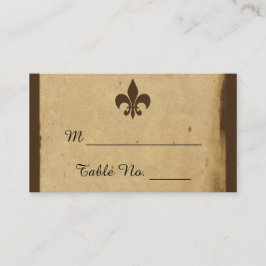  Fleur De Lis Trouwplaatskaarten Plaatskaartje