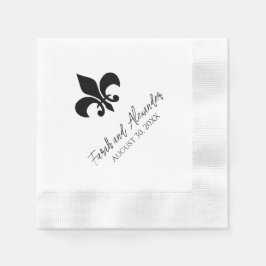 Fleur de Lis Trouwservetten Servet