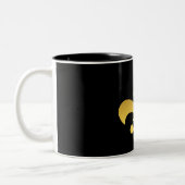 Fleur de lis tweekleurige koffiemok (Links)
