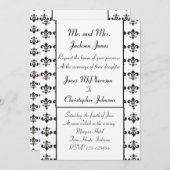 Fleur de Lis Uitnodiging voor bruiloft (Voorkant / Achterkant)