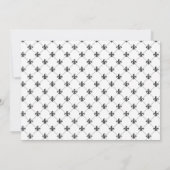 Fleur de Lis Uitnodiging voor bruiloft (Achterkant)