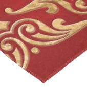 Fleur-de-lis-versiering Luxury Red Tafelkleed (Gekanteld)