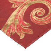 Fleur-de-lis-versiering Luxury Red Tafelkleed (Gekanteld)