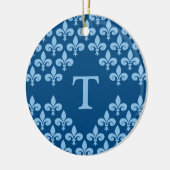 Fleur-de-Lis-versiering, pas aan Keramisch Ornament (Links)