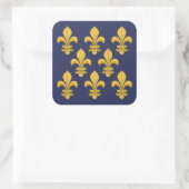 Fleur-de-lis Vierkante Sticker (Tas)