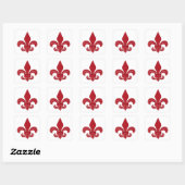 Fleur de Lis Vierkante Sticker (Vel)