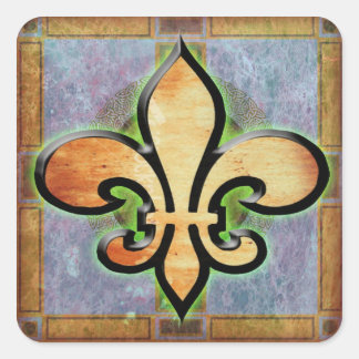 Fleur De Lis Vierkante Sticker