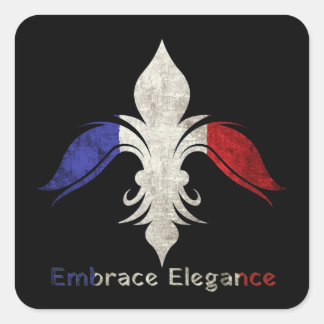 Fleur-de-Lis Vierkante Sticker