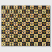 Fleur De Lis Vierkante Tegel Inpakpapier (Vlak)