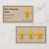 Fleur-de-lis Visitekaartje (Voorkant / Achterkant)