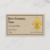 Fleur-de-lis Visitekaartje (Voorkant)