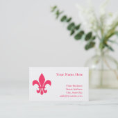 Fleur de Lis Visitekaartje (Staand voorkant)