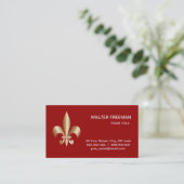Fleur de lis visitekaartje (Staand voorkant)