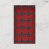 Fleur de lis Visitekaartje (Achterkant)