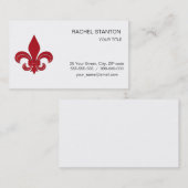 Fleur de Lis Visitekaartje (Voorkant / Achterkant)