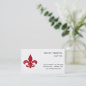 Fleur de Lis Visitekaartje (Staand voorkant)