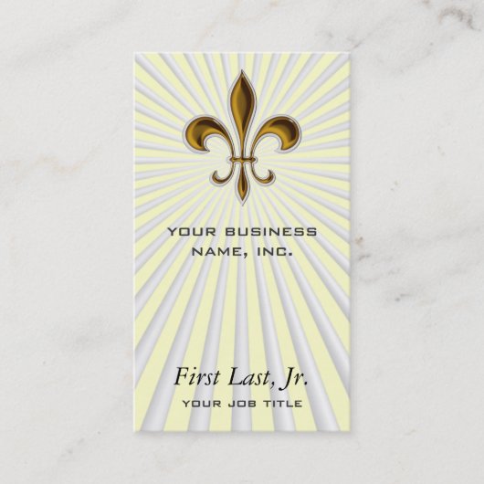Fleur De Lis Visitekaartje (Voorkant)