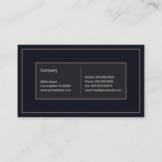 Fleur De Lis Visitekaartje (Achterkant)