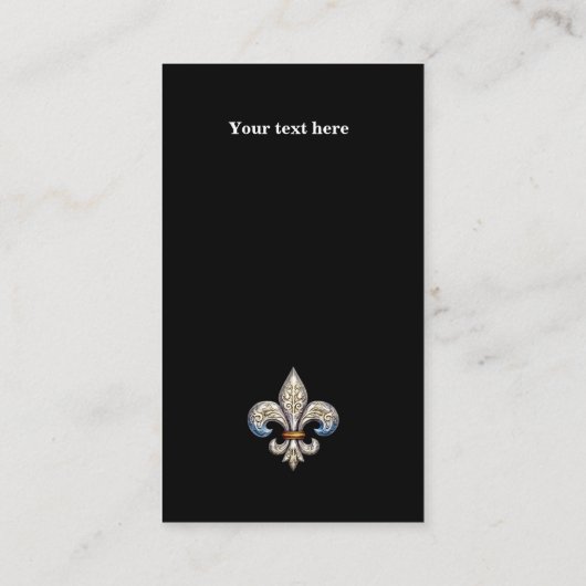 Fleur de Lis Visitekaartje (Achterkant)