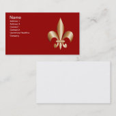 Fleur de lis visitekaartje (Voorkant / Achterkant)