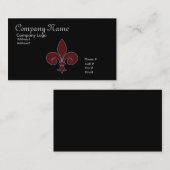 Fleur-De-Lis-Visitekaartje Visitekaartje (Voorkant / Achterkant)