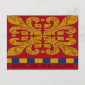 Fleur De Lis, voeg tekst toe, Briefkaart (Voorkant)