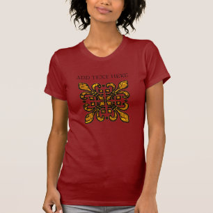 Fleur De Lis, voeg tekst toe, T-shirt