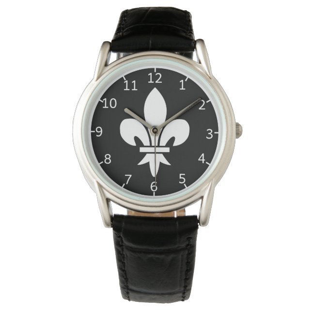 Fleur de Lis Watch Horloge (Voorkant)