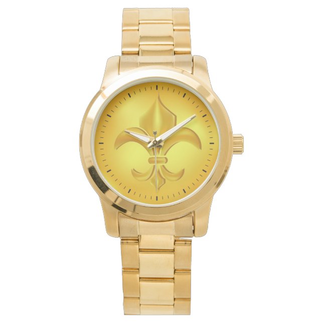 Fleur de Lis Watch Horloge (Voorkant)