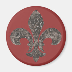 Fleur De Lis Water Meter Deksel Magneet