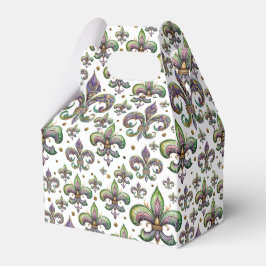 Fleur de Lis Waterverf Mardi Gras Vibes Bedankdoosjes