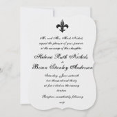 Fleur De Lis Wedding Invitations Kaart (Voorkant)
