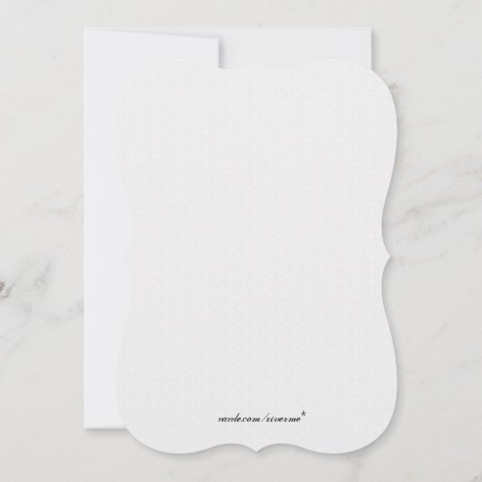 Fleur De Lis Wedding Invitations Kaart (Achterkant)