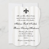Fleur De Lis Wedding Invitations Kaart (Voorkant)