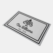 Fleur de Lis Welkommat Deurmat (Schuin)
