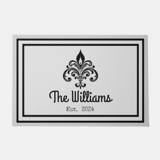 Fleur de Lis Welkommat Deurmat (Voorkant)